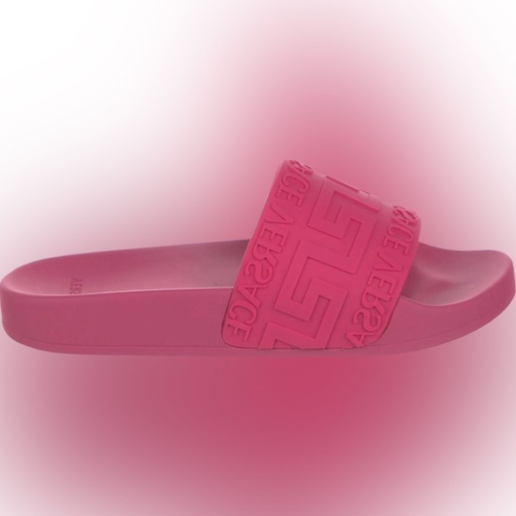 Versace Pool Slide 'La Greca - Fuchsia' - Picture 6 of 6